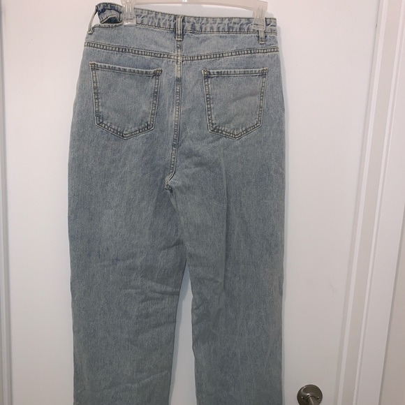 Slit Design Straight-leg jeans - Picture 2 of 5